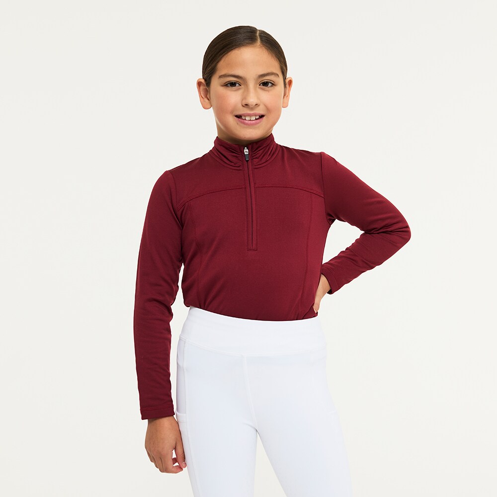 Tekninen toppi Juniori Ella half zip CRW®