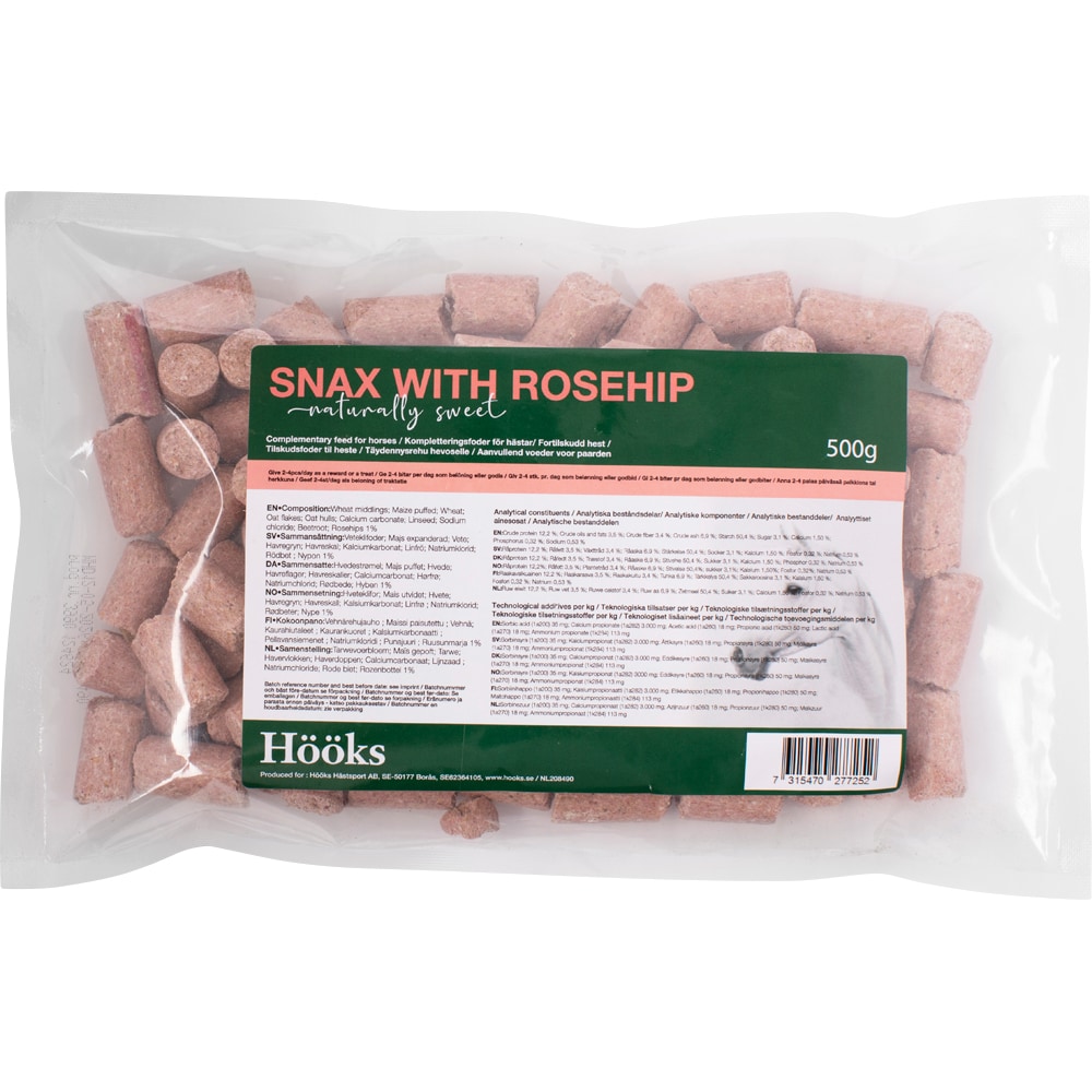 Hevosnamut 500 g Rosehip Snax 500g Hööks