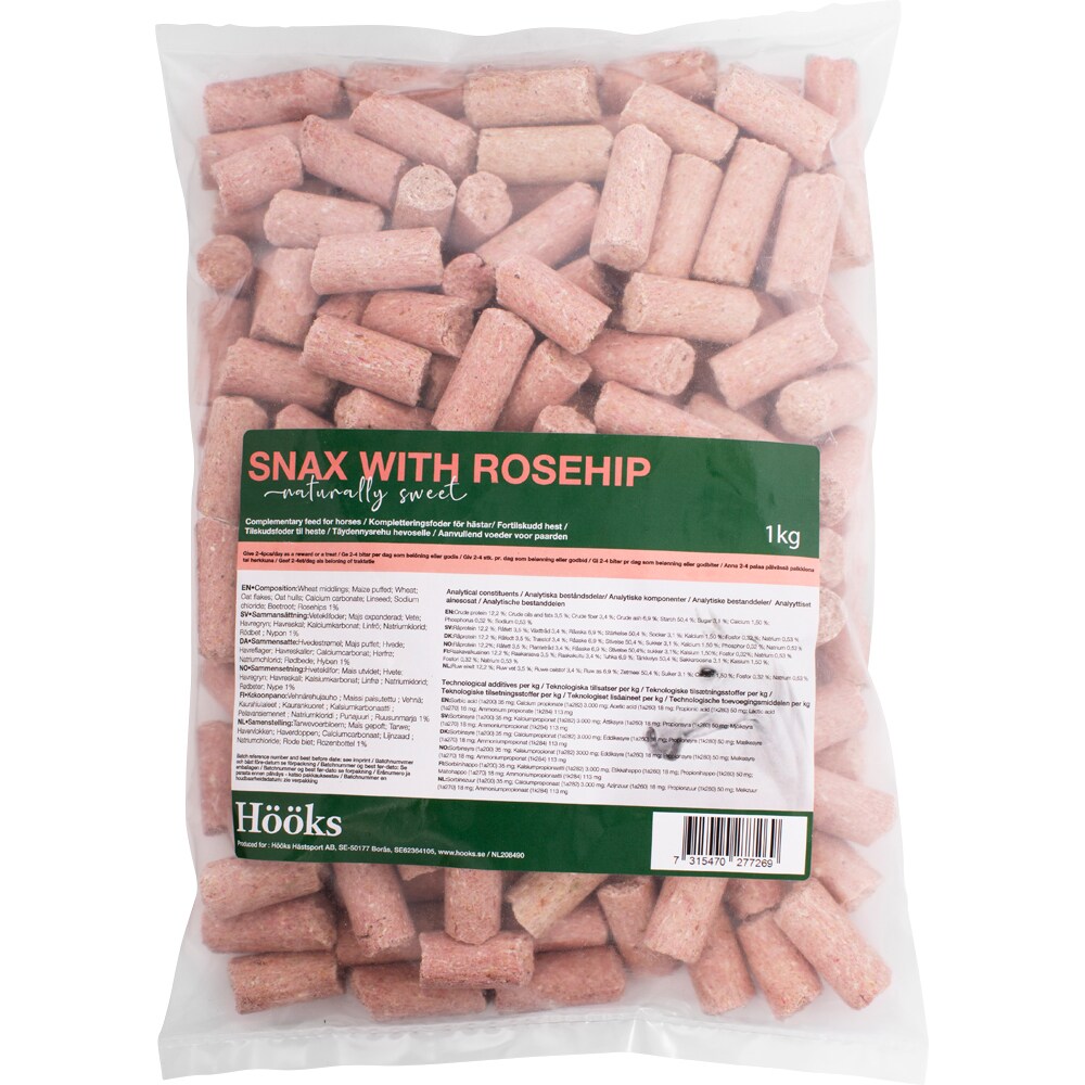 Hevosnamut 1 kg Rosehip Snax Hööks