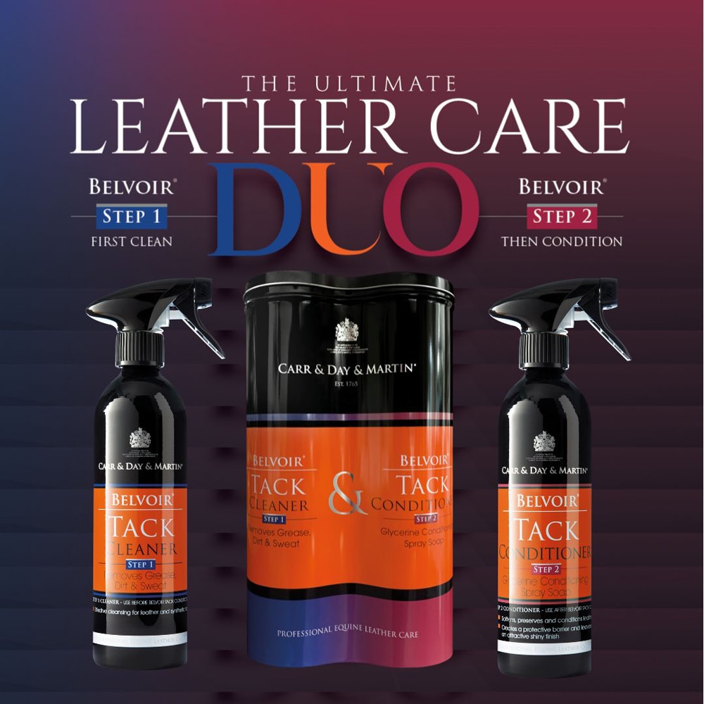 Nahkakombi 2 kpl. Belvoir Tack Leather Duo 2 x 500ml Carr & Day & Martin